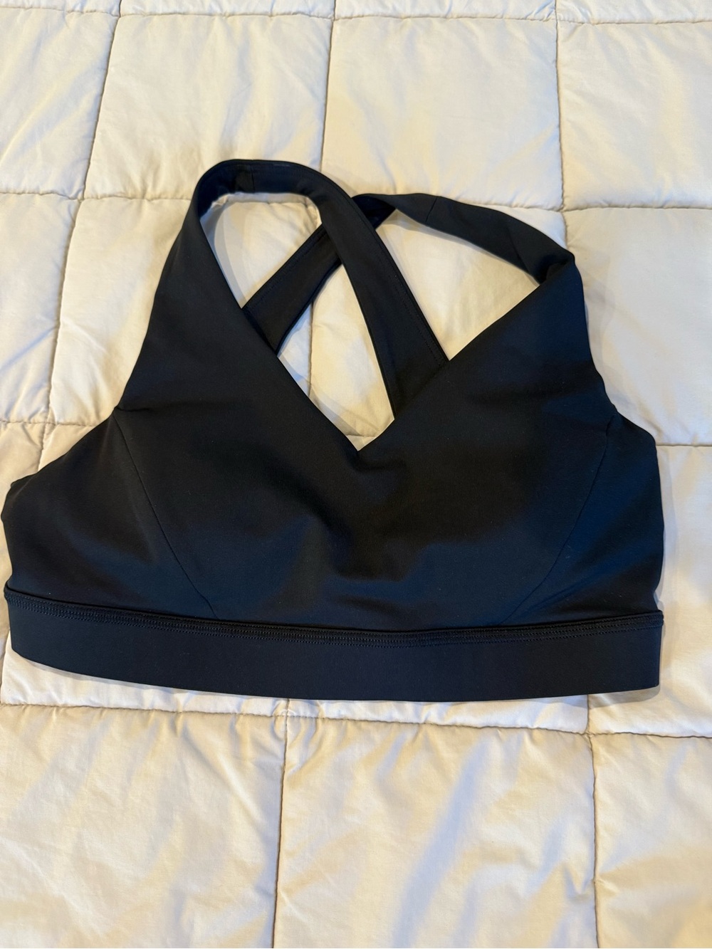 lululemon athletica Black Cross-Back Medium-Support Sports Bra